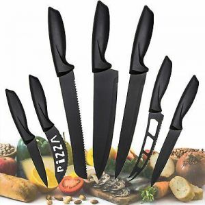 Kitchen World kitchen knives Knives Set Stainless Steel 7 Piece Cutlery Pizza Professional Kitchen Chef Knife