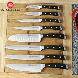 Herne Kitchen Chef&#039;s Knife Set Stainless Steel Blade Paring Santoku Bread Knives