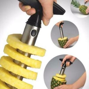 Pineapple Corer Peeler Ring Maker Slicer Fruit Cutter Spiralizer Kitchen Gadget