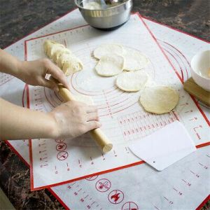 Silicone Baking Mat with Scale Rolling Dough Pad Non-stick kitchen Accessories