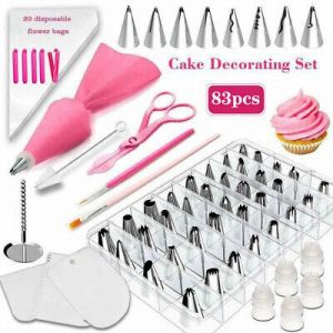 83pc/set Cake Decorating Kit Piping Tips Set Cupcake Baking Tools DIY Decoration